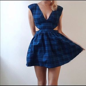 SOLD: Topshop festival punk plaid Lolita dress